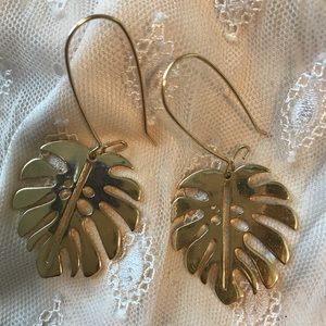 Palm Leaf Earrings